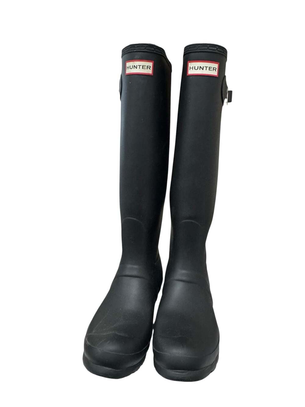 Hunter Women's Original Tall Black Rubber Rain Boots Size 39/8